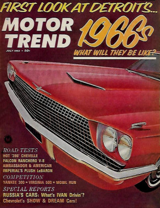 MOTOR TREND 1965 JULY - Z16, COLE, ECONO RUN, MAKO